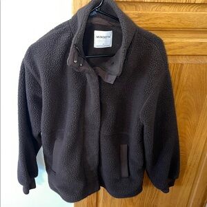 Chocolate brown Mondetta Sherpa jacket